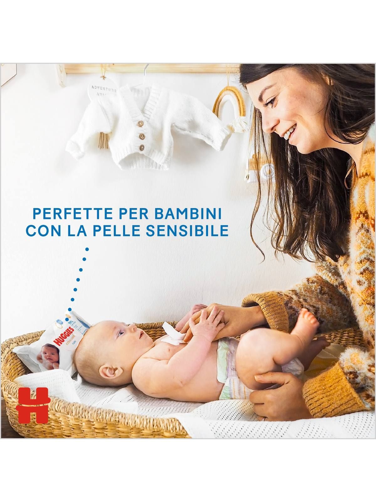 Salviettine huggies pure extra care - 56 pezzi - Huggies