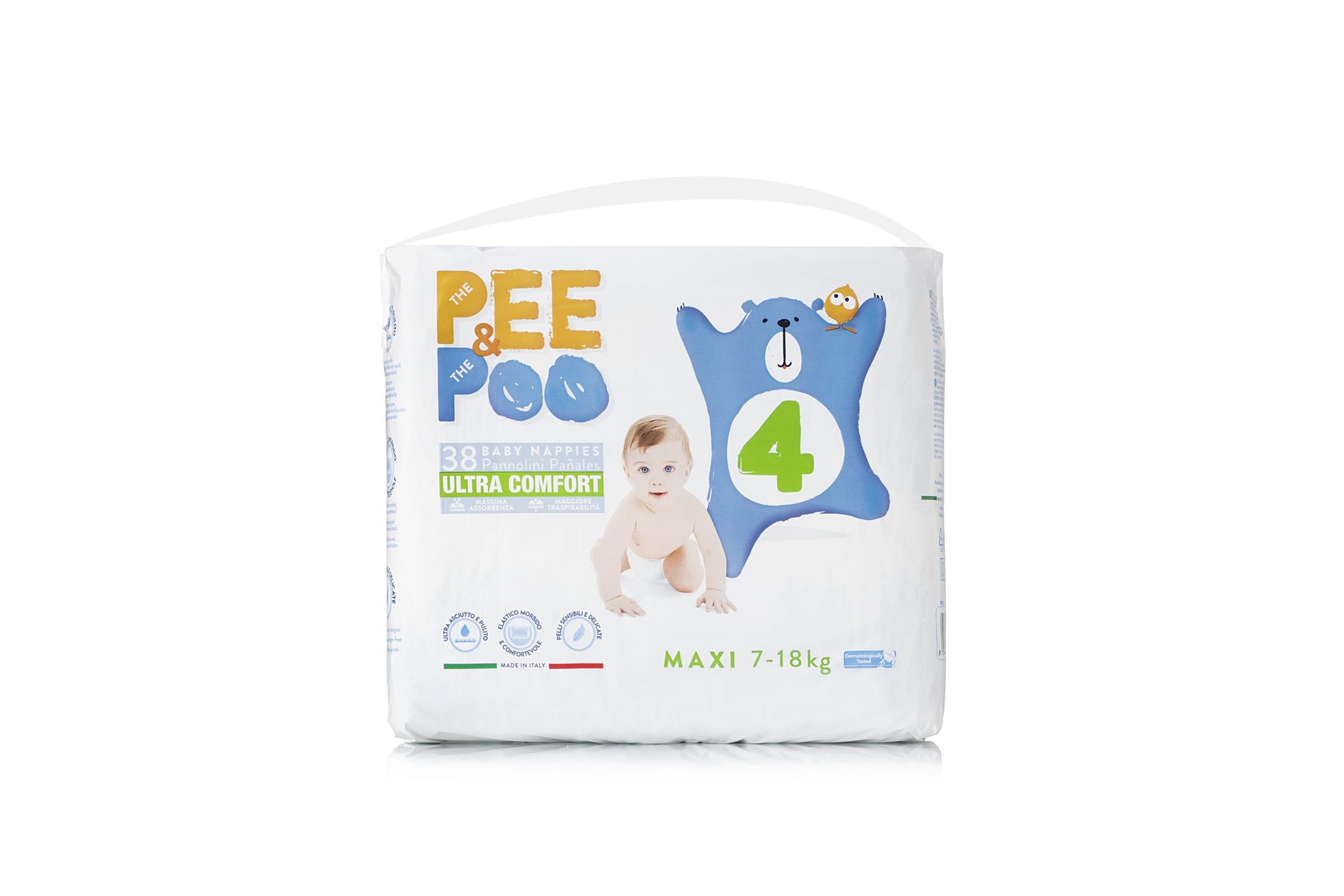 Pee&poo maxi taglia 4 - 38 pz - 