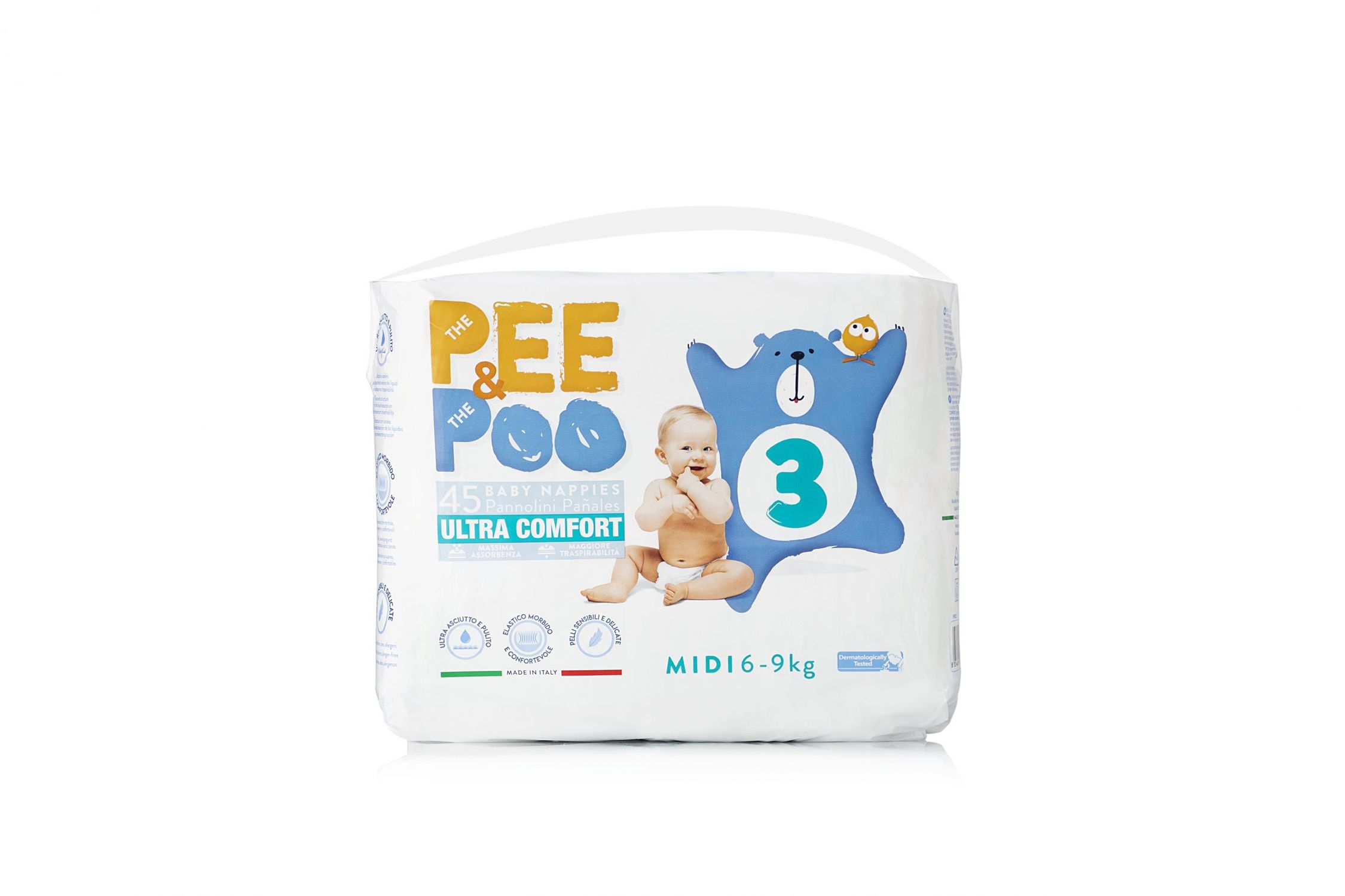 Pee&poo midi taglia 3 - 45 pz - 