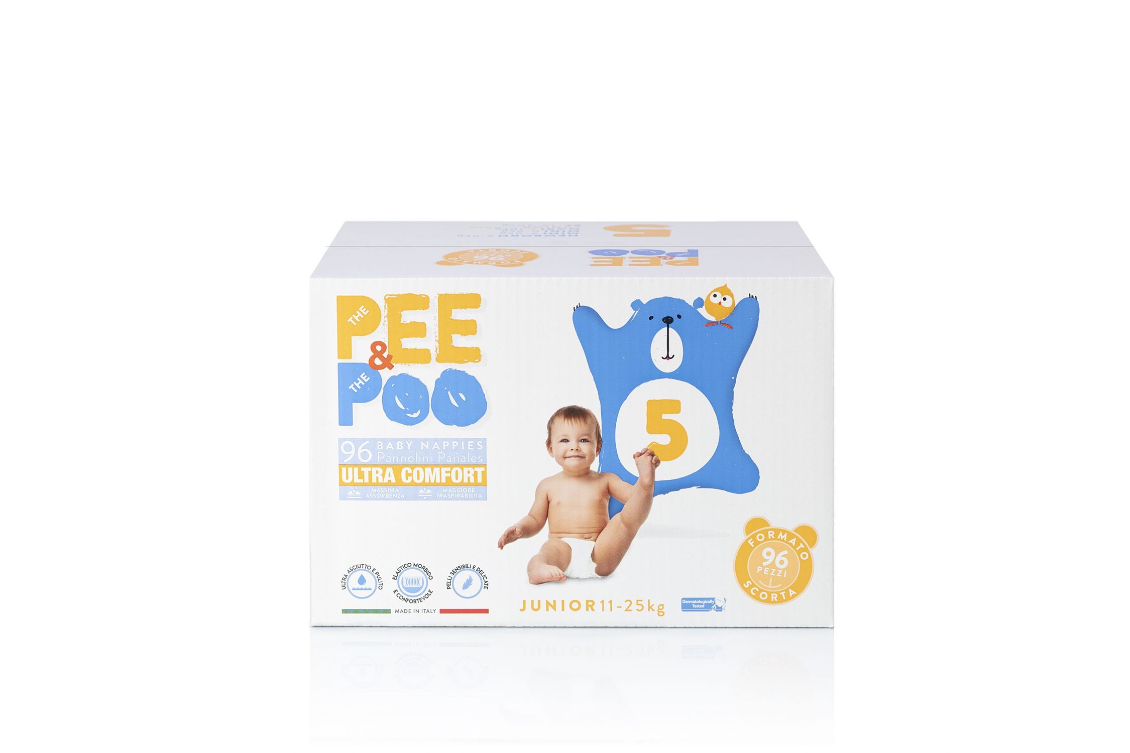 Pee&poo jumbo junior taglia 5 - 96 pz - 