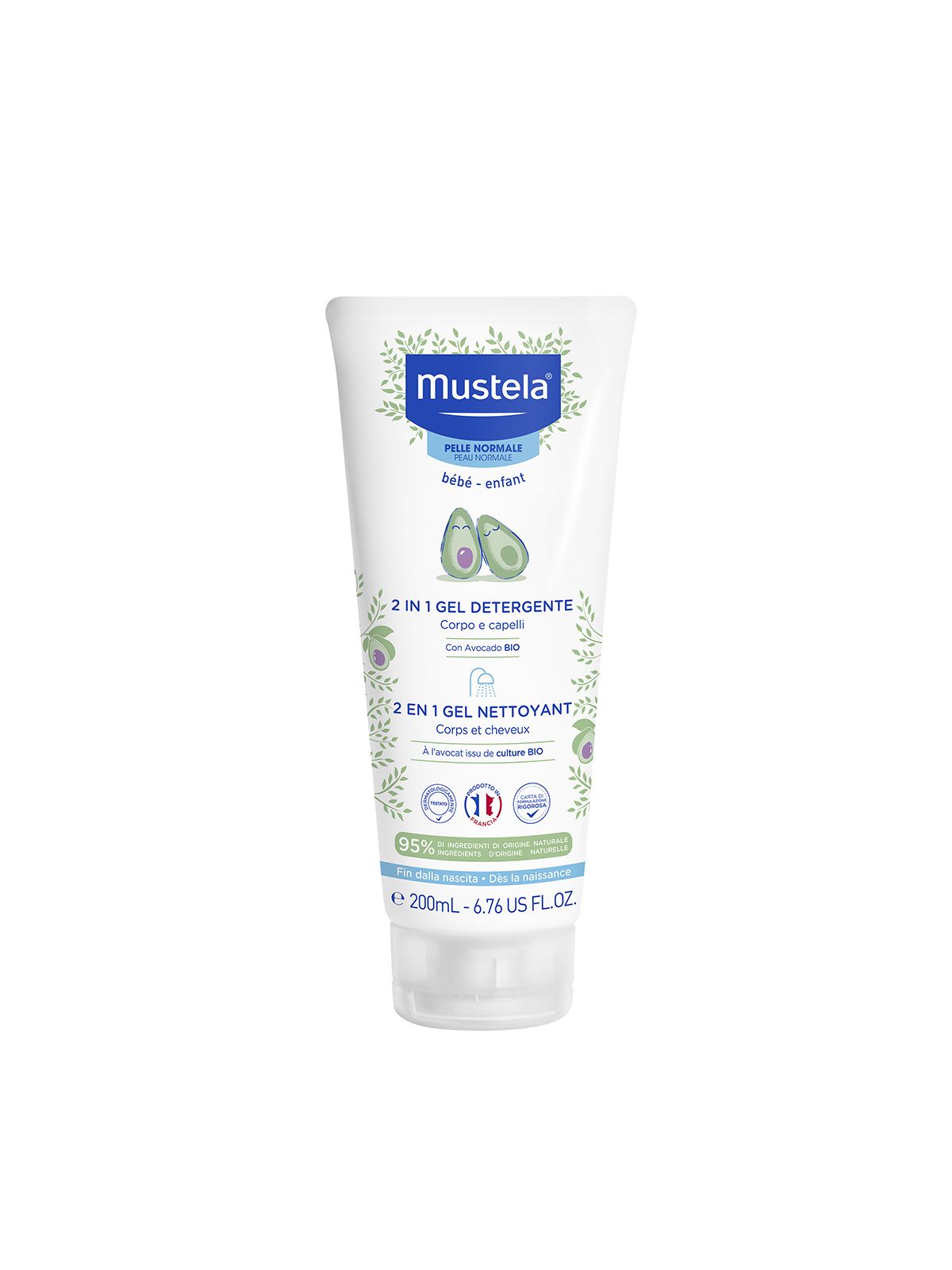Gel detergente 2in1 200ml - Mustela