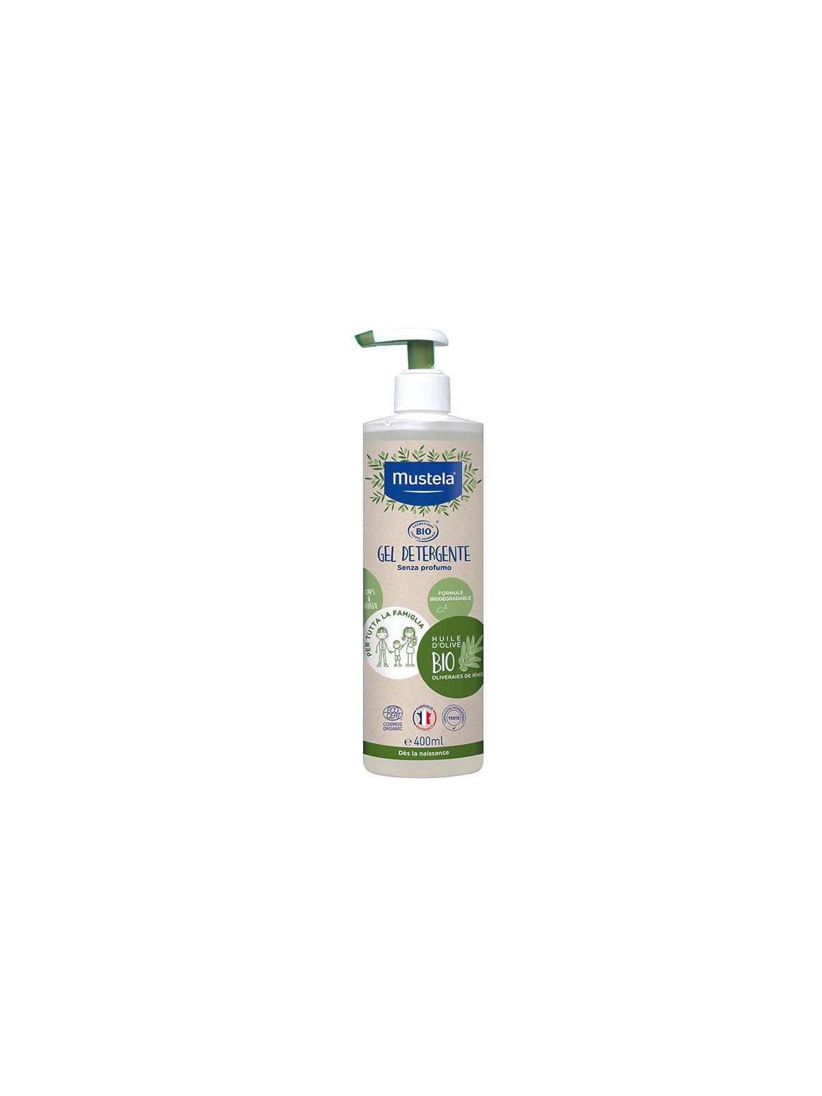Gel detergente 400ml bio - Mustela