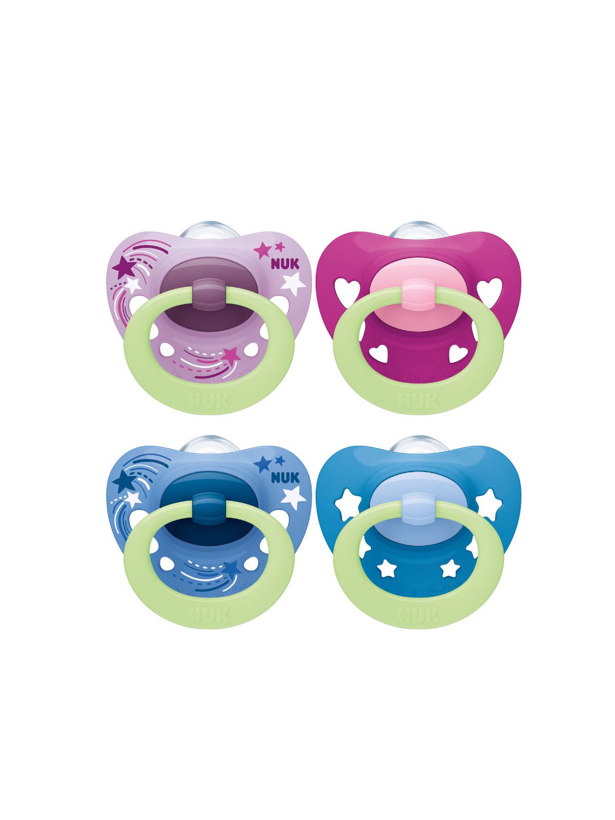 Nuk - succhietto signature night silc 0-6 2pz - Nuk