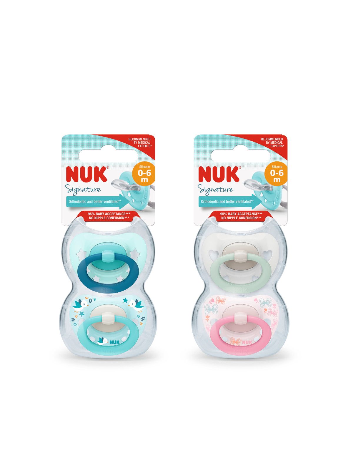 Nuk - succhietto signature silicone 0-6 2pz - Nuk