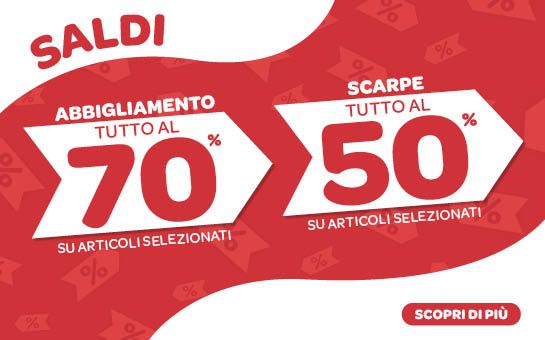 SALDI PROMO ABBIGLIAMENTO E SCARPE