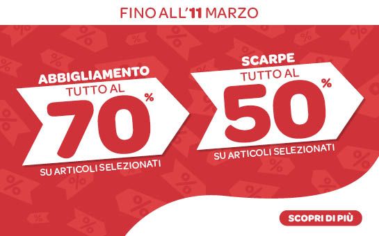 SALDI FINO AL -70%