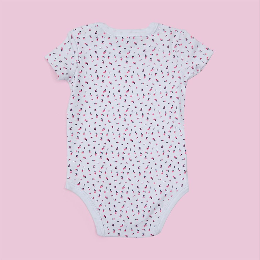 Mawi pack x3 body mezza manica in costina coccinella - Mawi