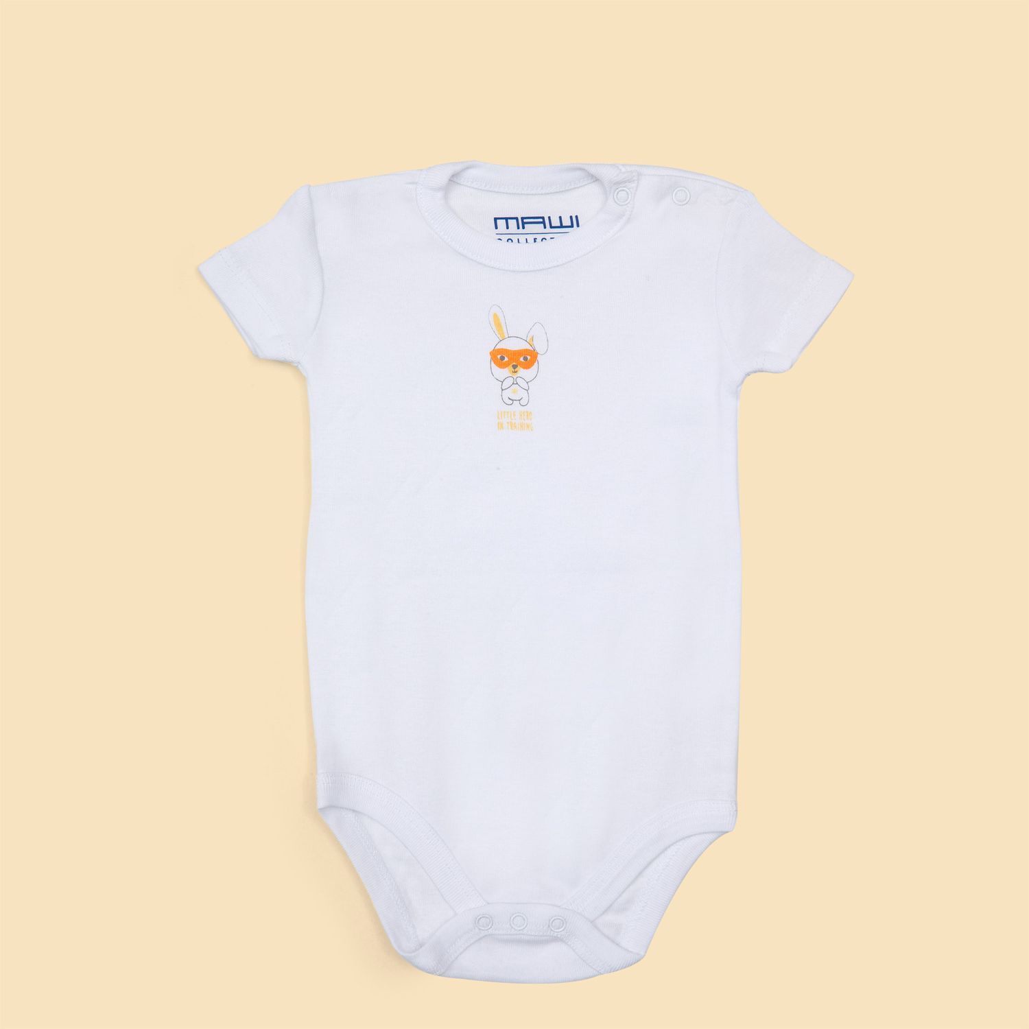 Mawi pack x3 body mezza manica in costina little hero - Mawi