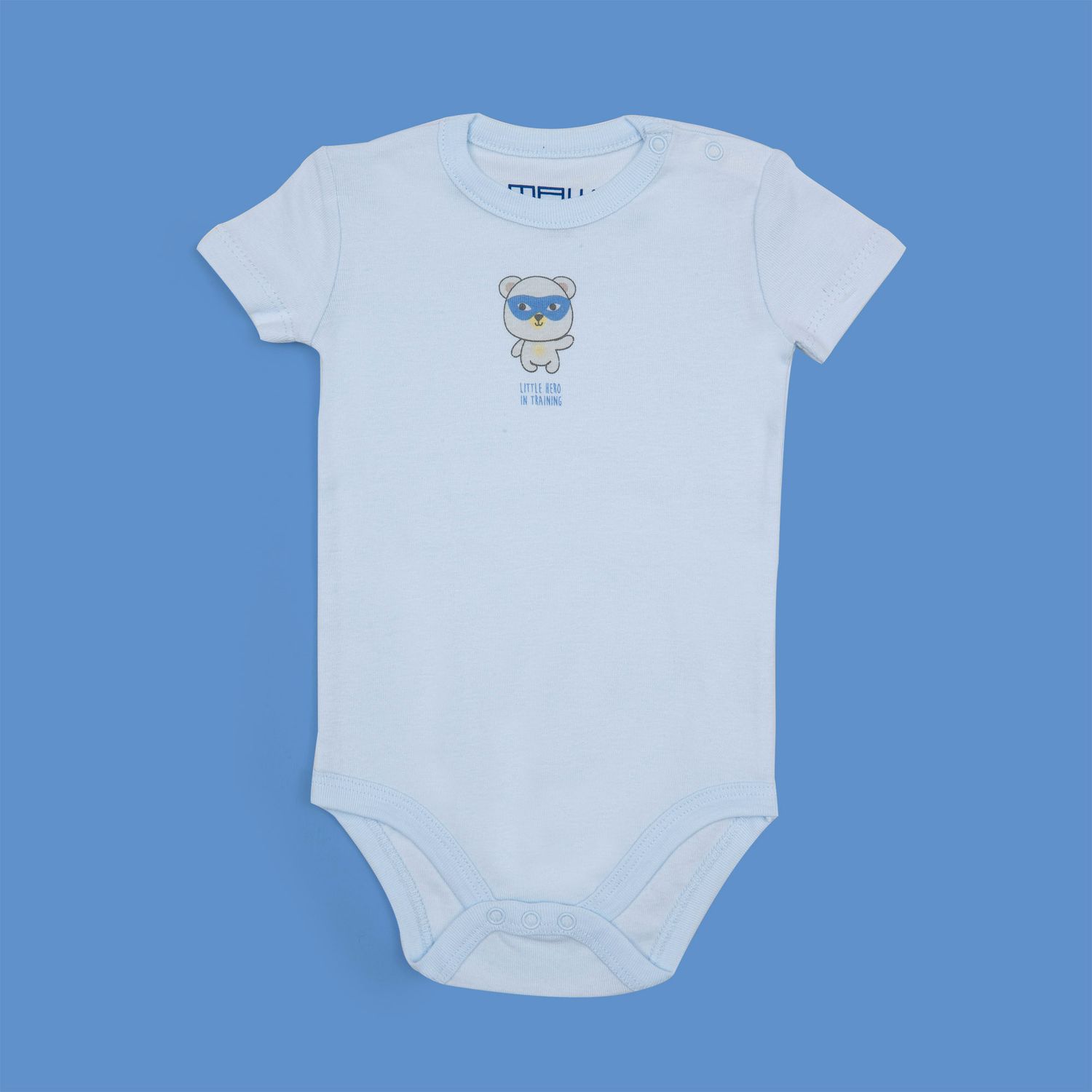 Mawi pack x3 body mezza manica in costina little hero - Mawi