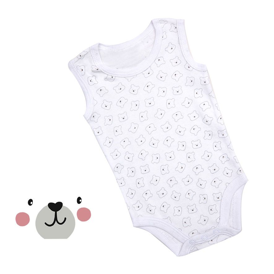 Mawi pack x 3 body a canotta orsetto grigio - Mawi