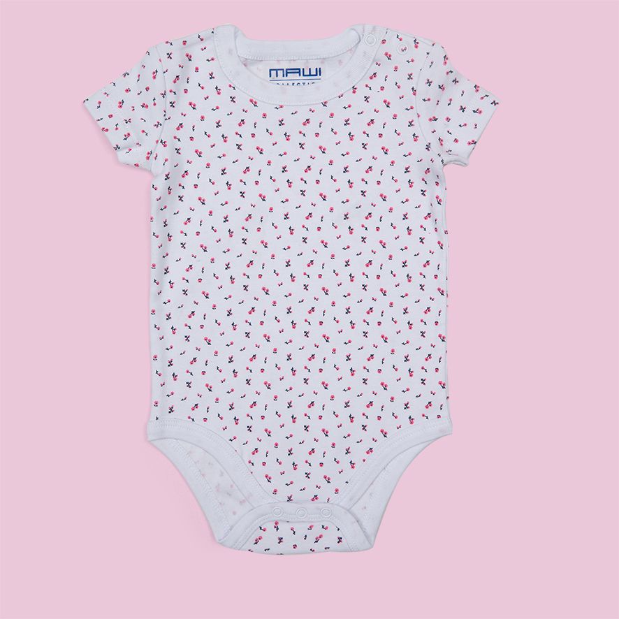 Mawi pack x3 body mezza manica in costina coccinella - Mawi