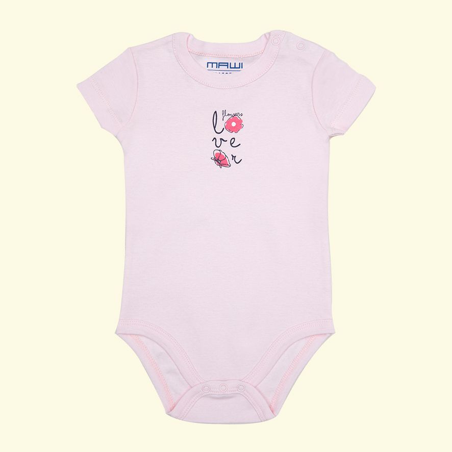 Mawi pack x3 body mezza manica in costina coccinella - Mawi