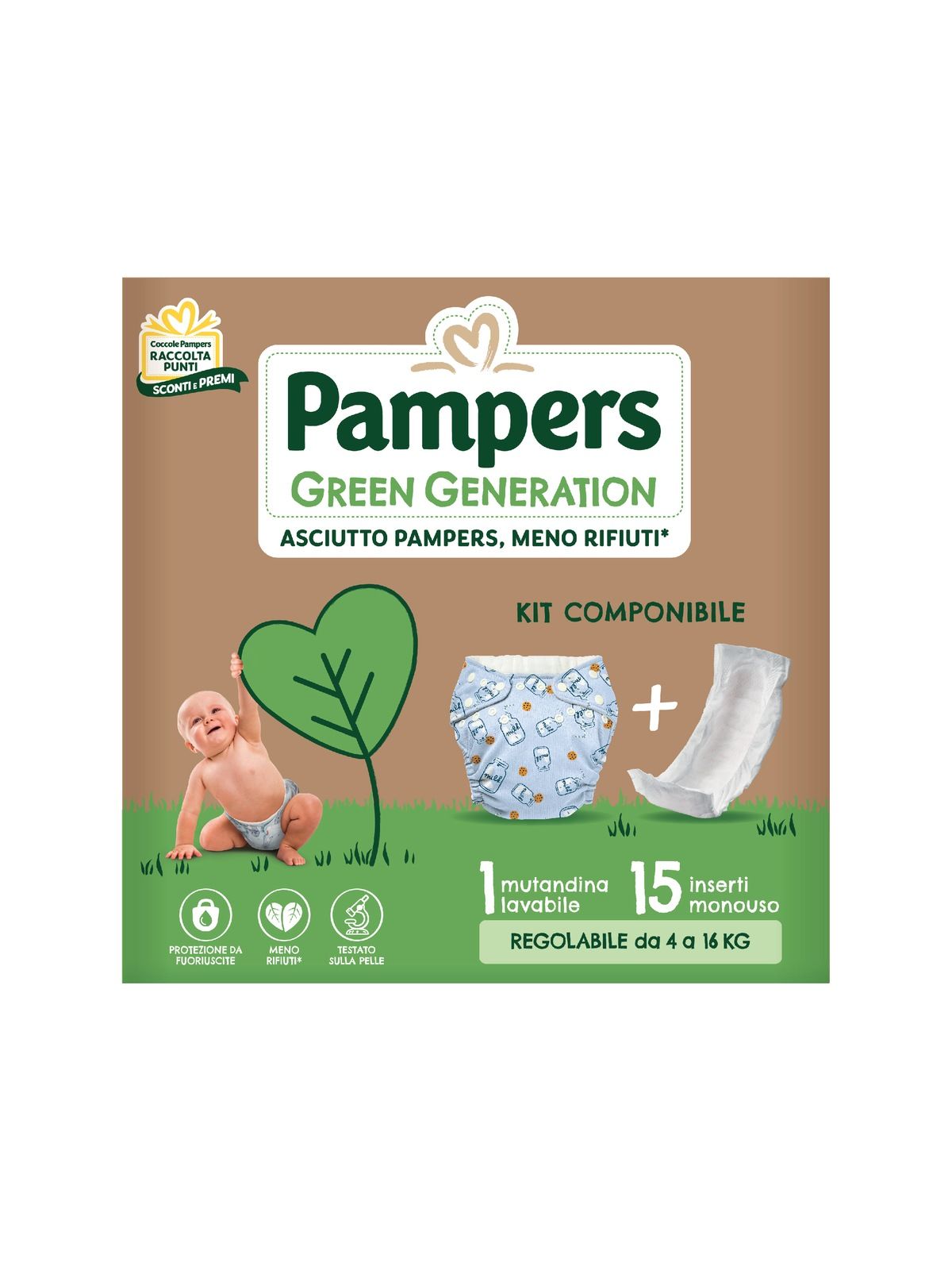 Pampers - pampers green gen trial kit 15 ins norm+1mut - Catalogo Pampers
