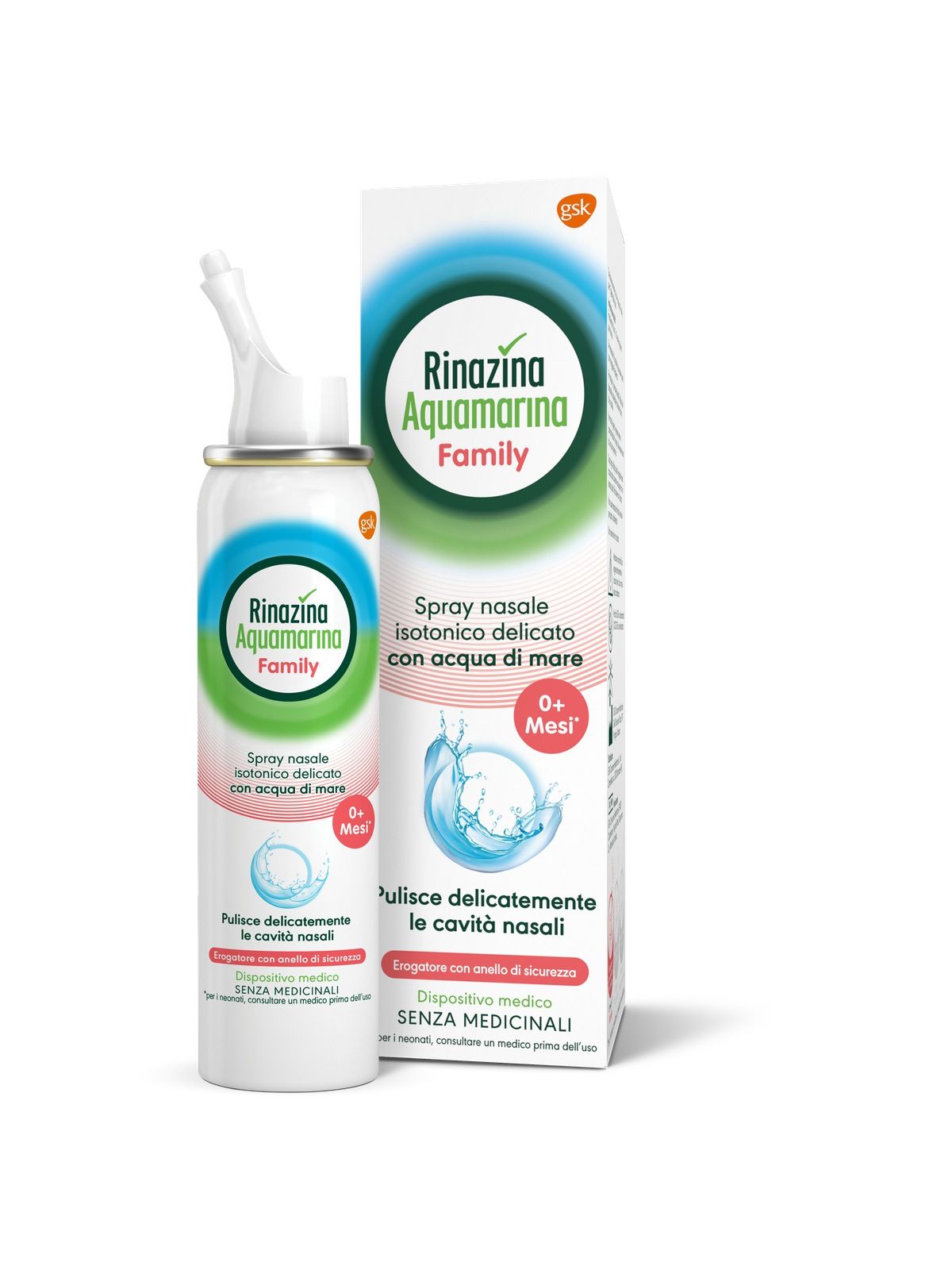 Rinazina aquamarina spray nasale isotonico - Rinazina