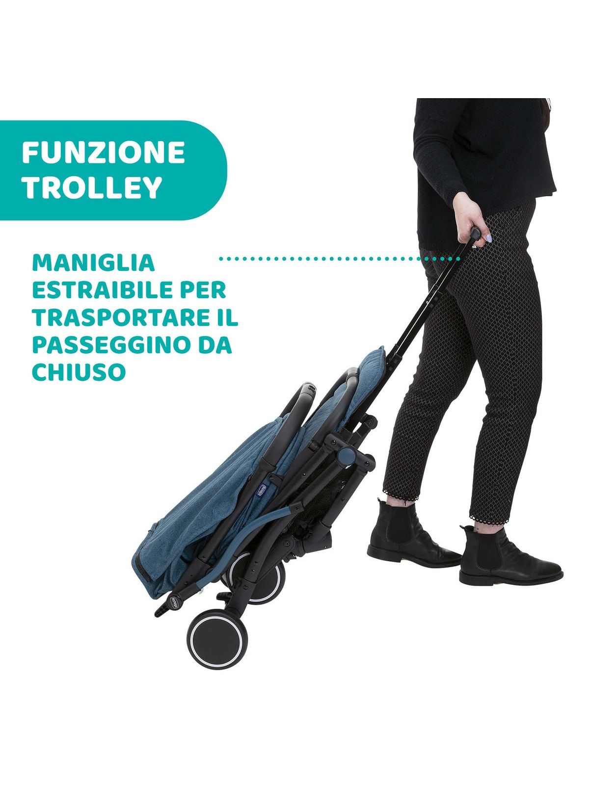 Passeggino trolley me calypso blue - Chicco