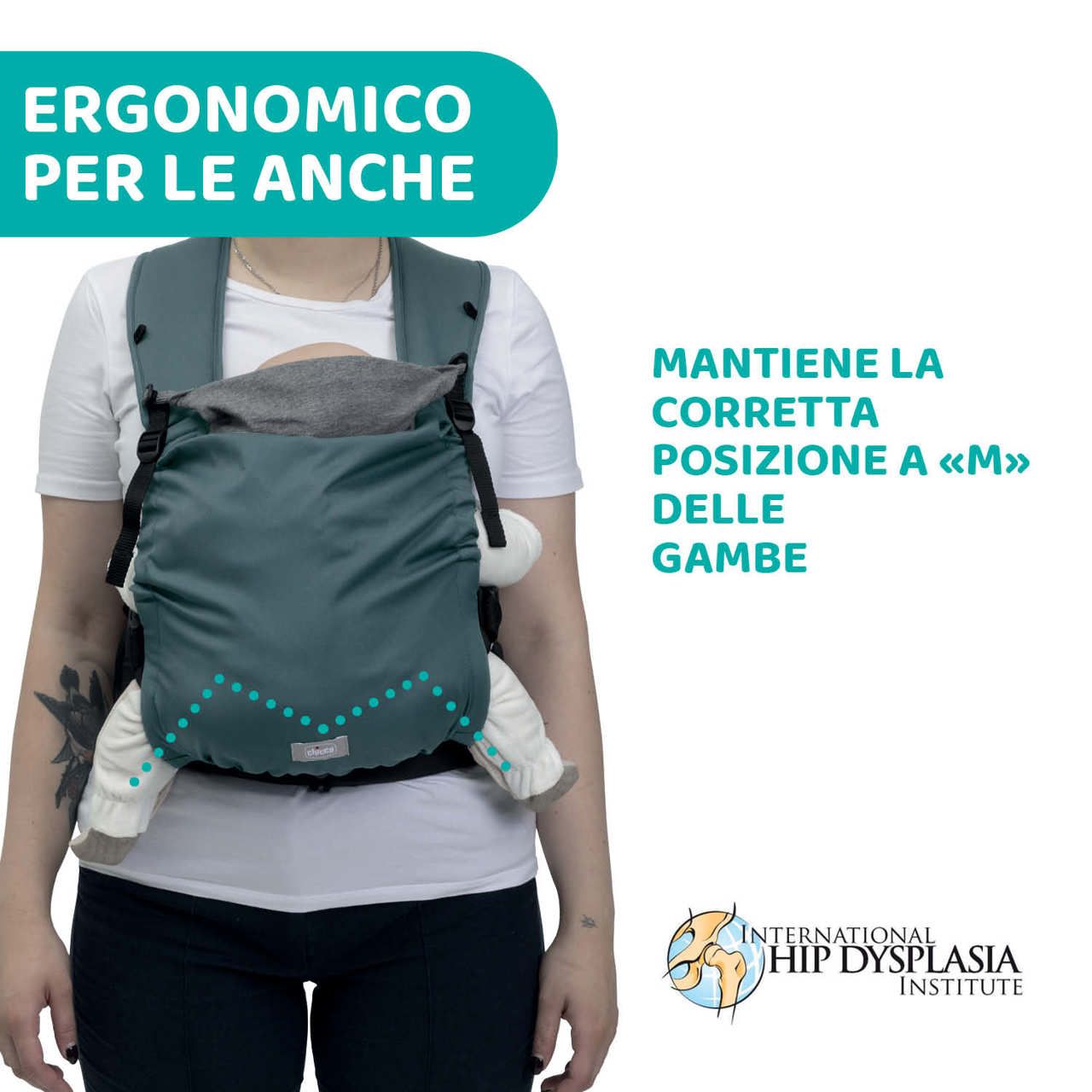 Marsupio skin fit green wood - Chicco