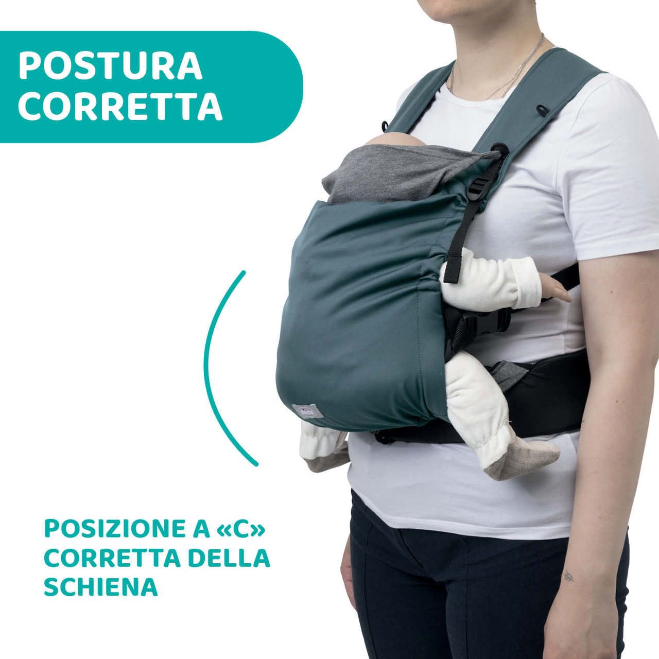 Marsupio skin fit green wood - Chicco