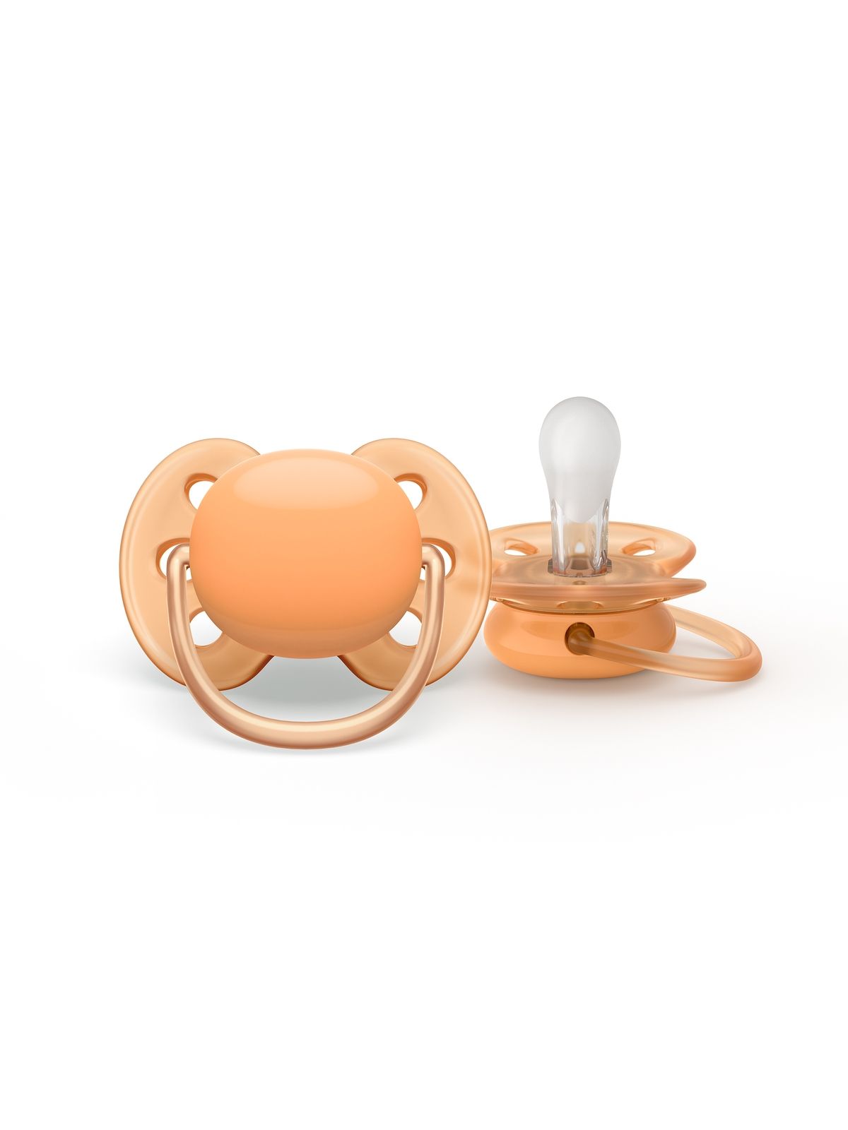 Avent -  2 succhietti ultra soft 0-6m no deco neutro - Avent