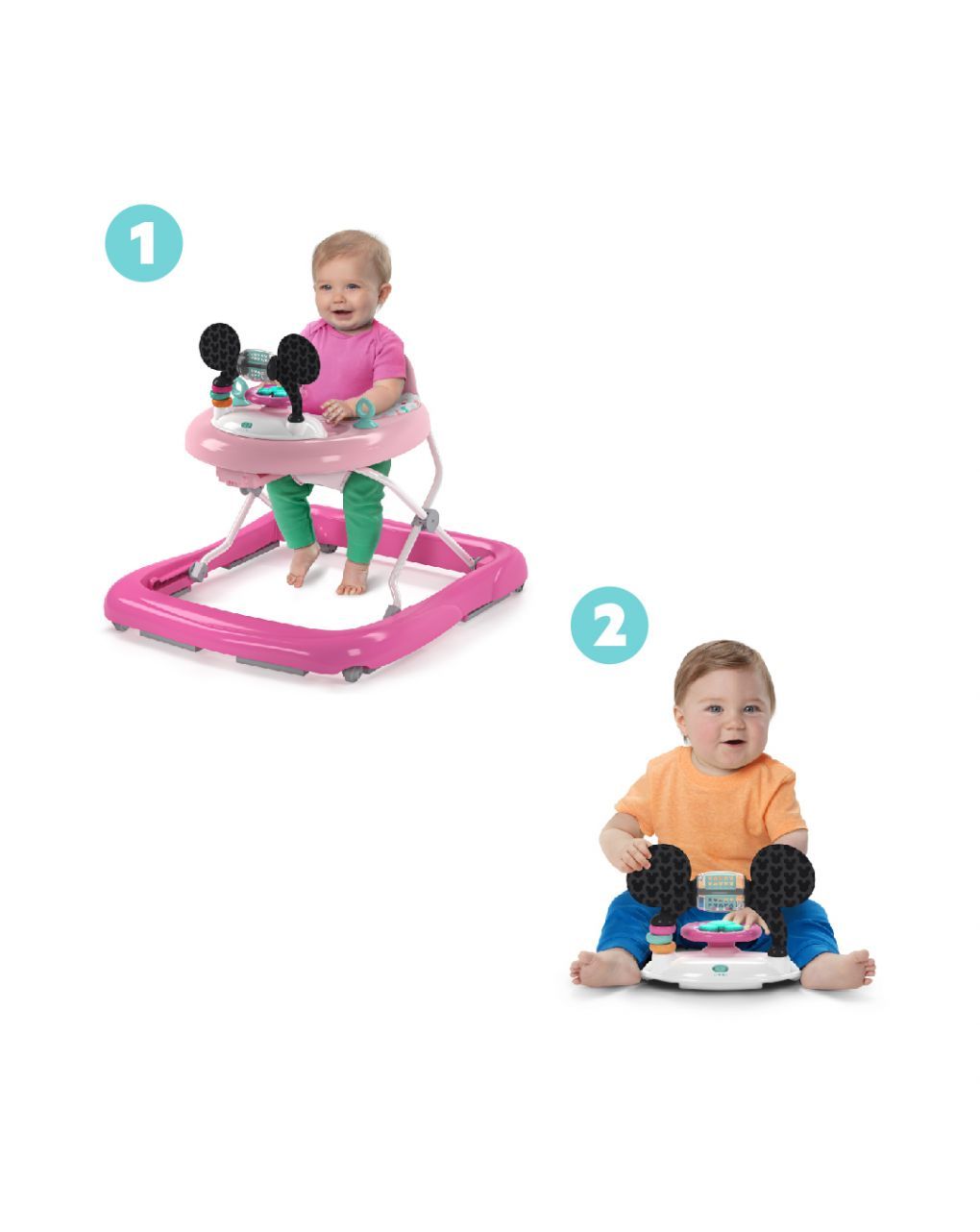 Girello tiny trek 2 in 1 minnie, forever besties - Bright Starts