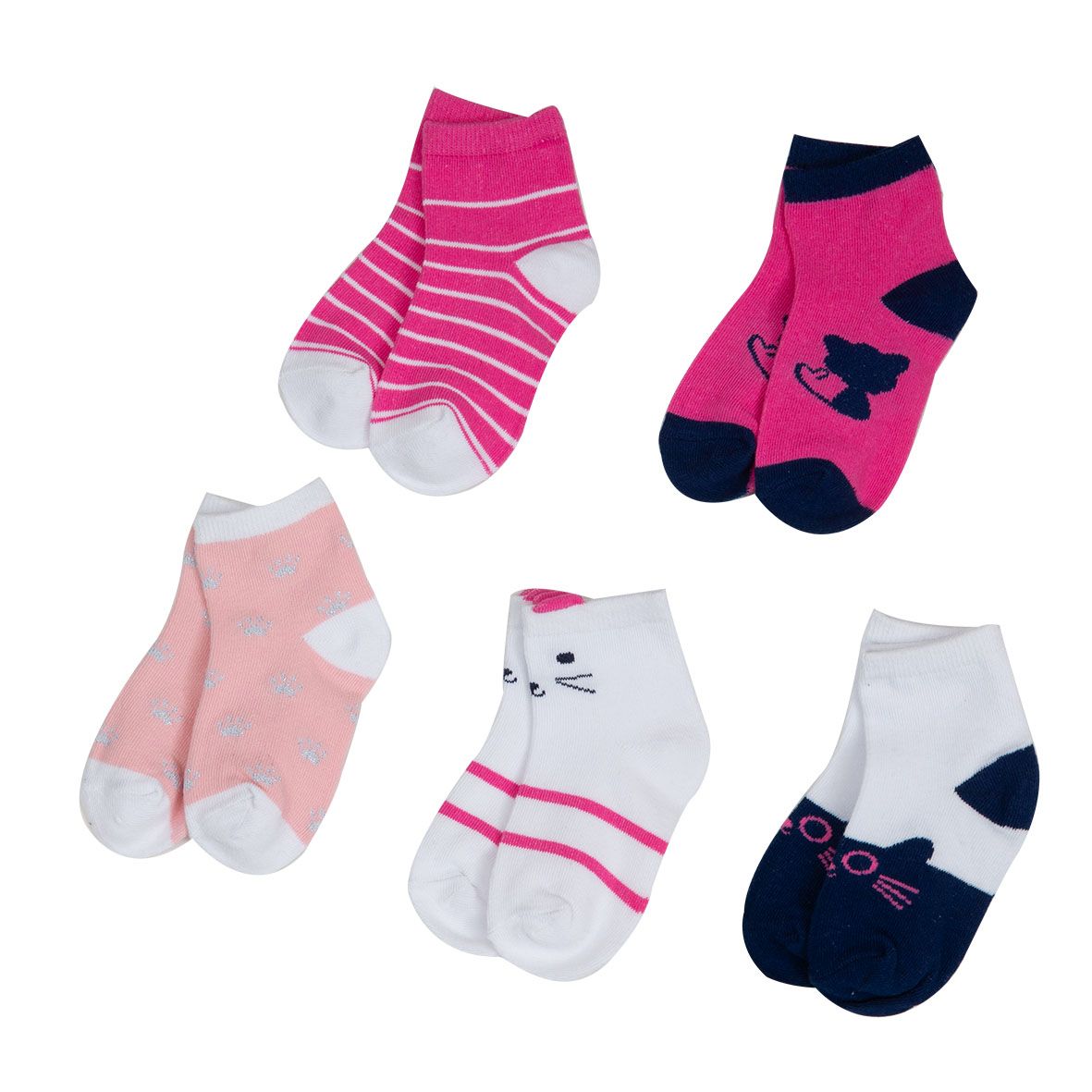 Mawi calza corta x5 gattini - Mawi