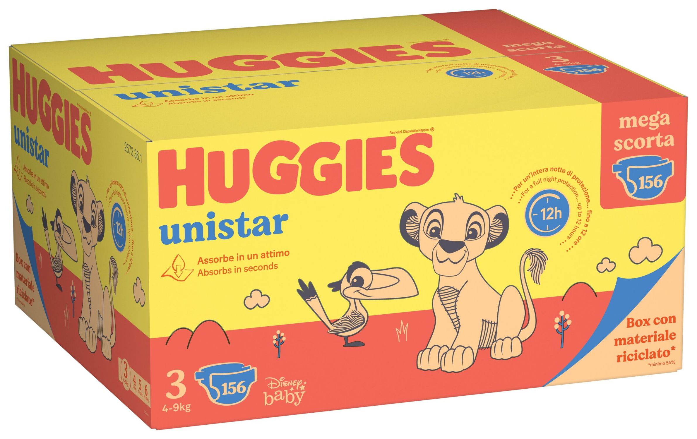 Huggies unistar mega pack tg.3 156 (52x3) pezzi - Huggies