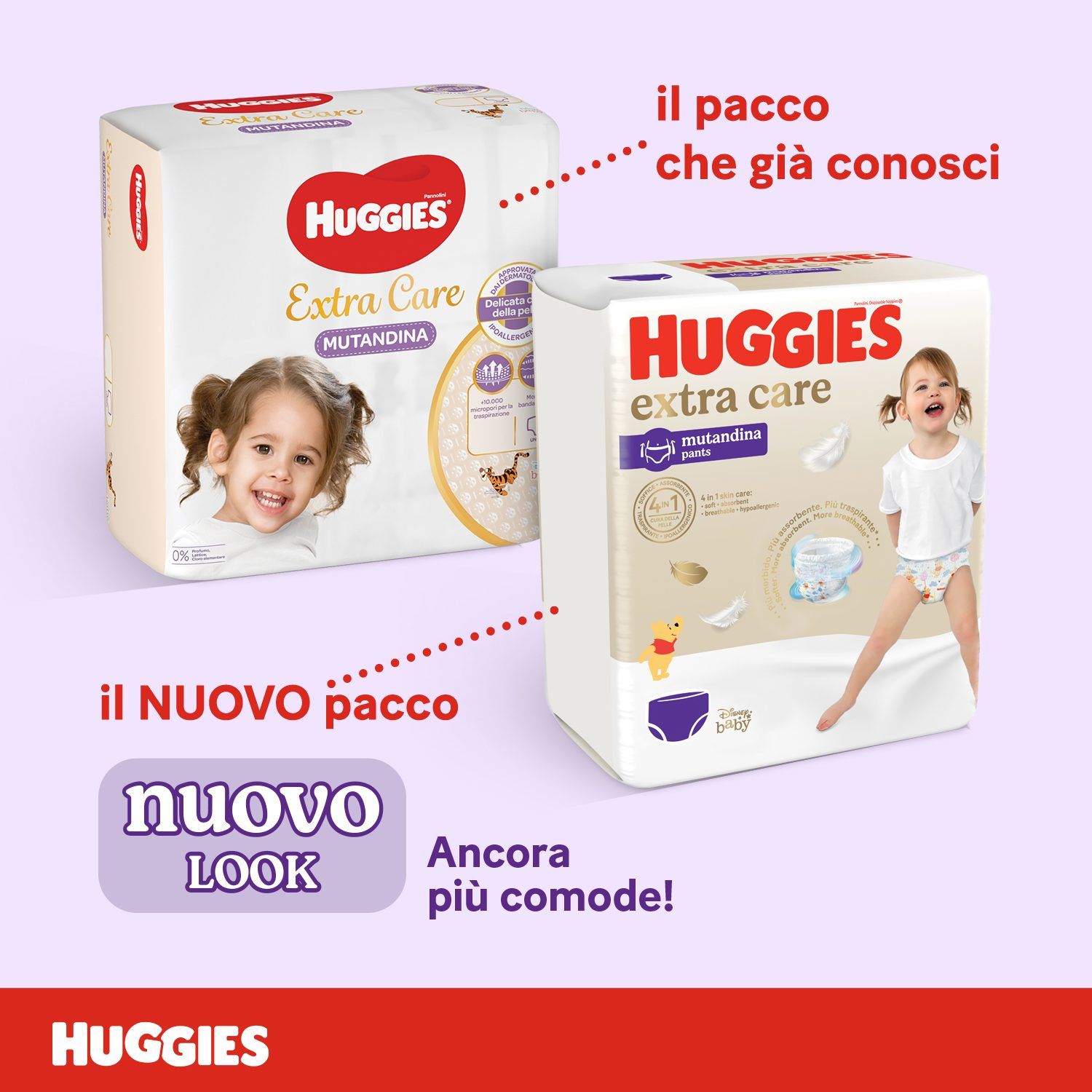 Huggies extra care mutandina unisex mega pack tg.6 60 pezzi - Huggies