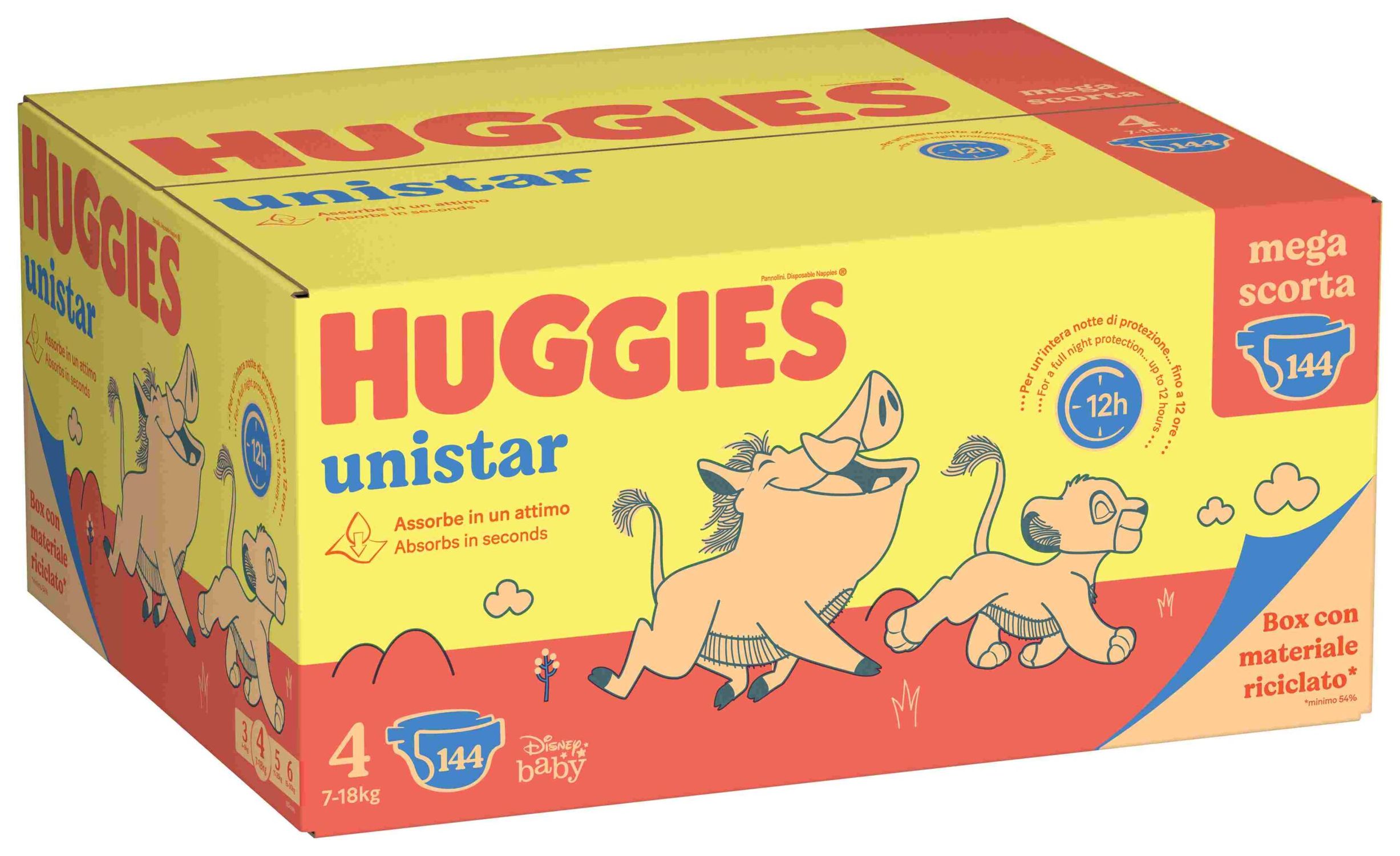 Huggies unistar mega pack tg.4 144 (48x3) pezzi - Huggies