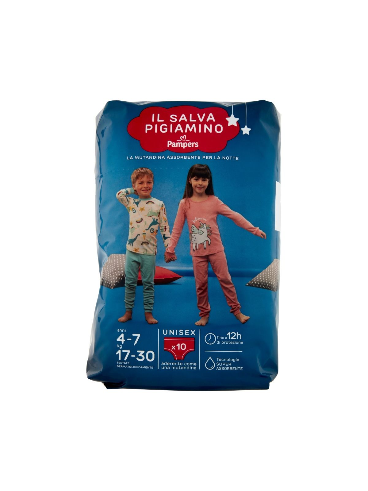 Pampers il salva pigiamino anni 4­7 kg 17­30 unisex 10 pz - Catalogo Pampers