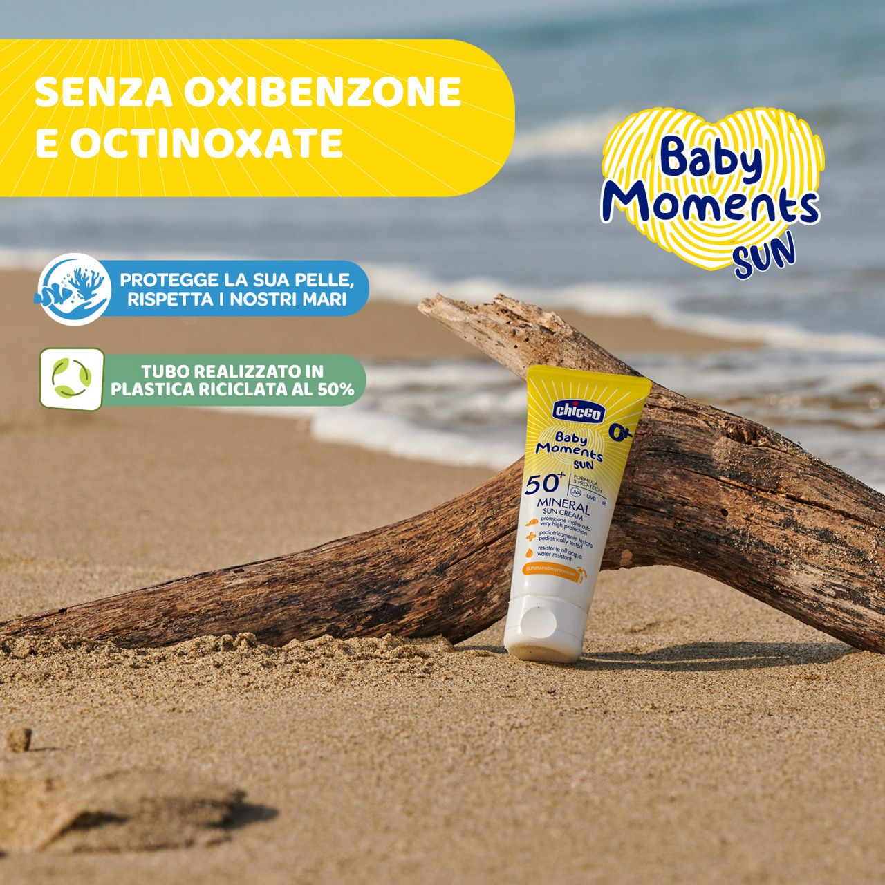 Crema solare mineral spf50+ 75ml - Chicco