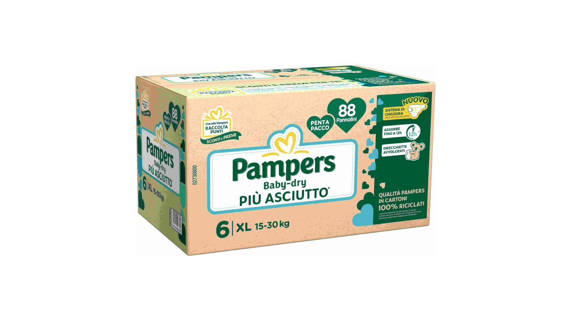 Pampers baby-dry penta xl 88 pz - Catalogo Pampers