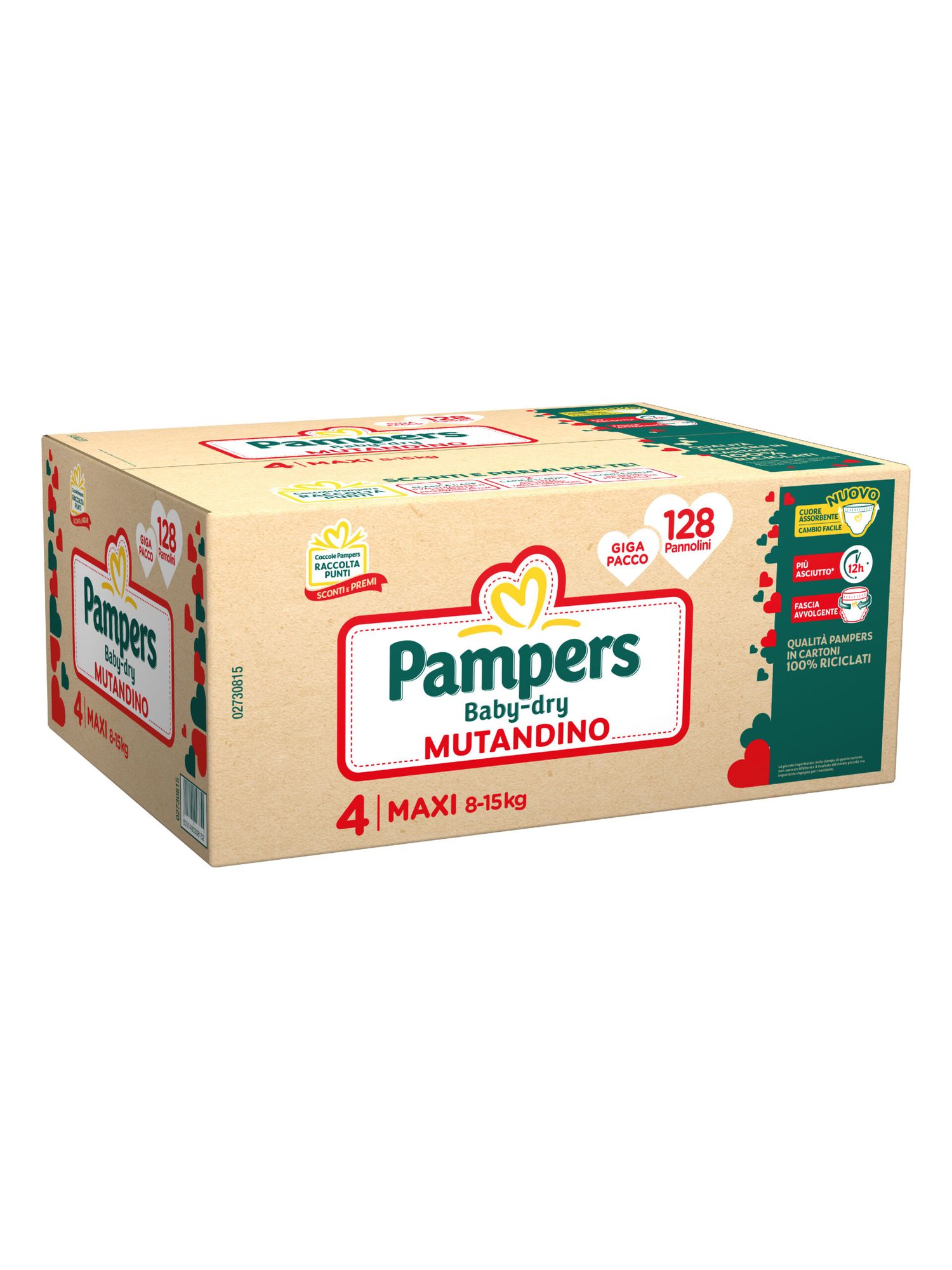 Pampers baby-dry mutandino giga maxi 128 pz - Catalogo Pampers
