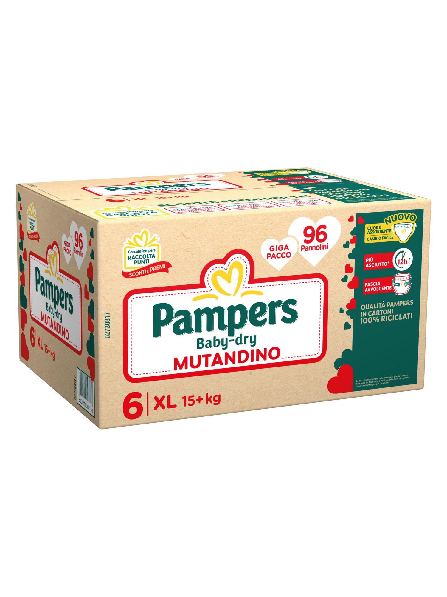 Pampers baby-dry mutandino giga xl 96 pz - Catalogo Pampers