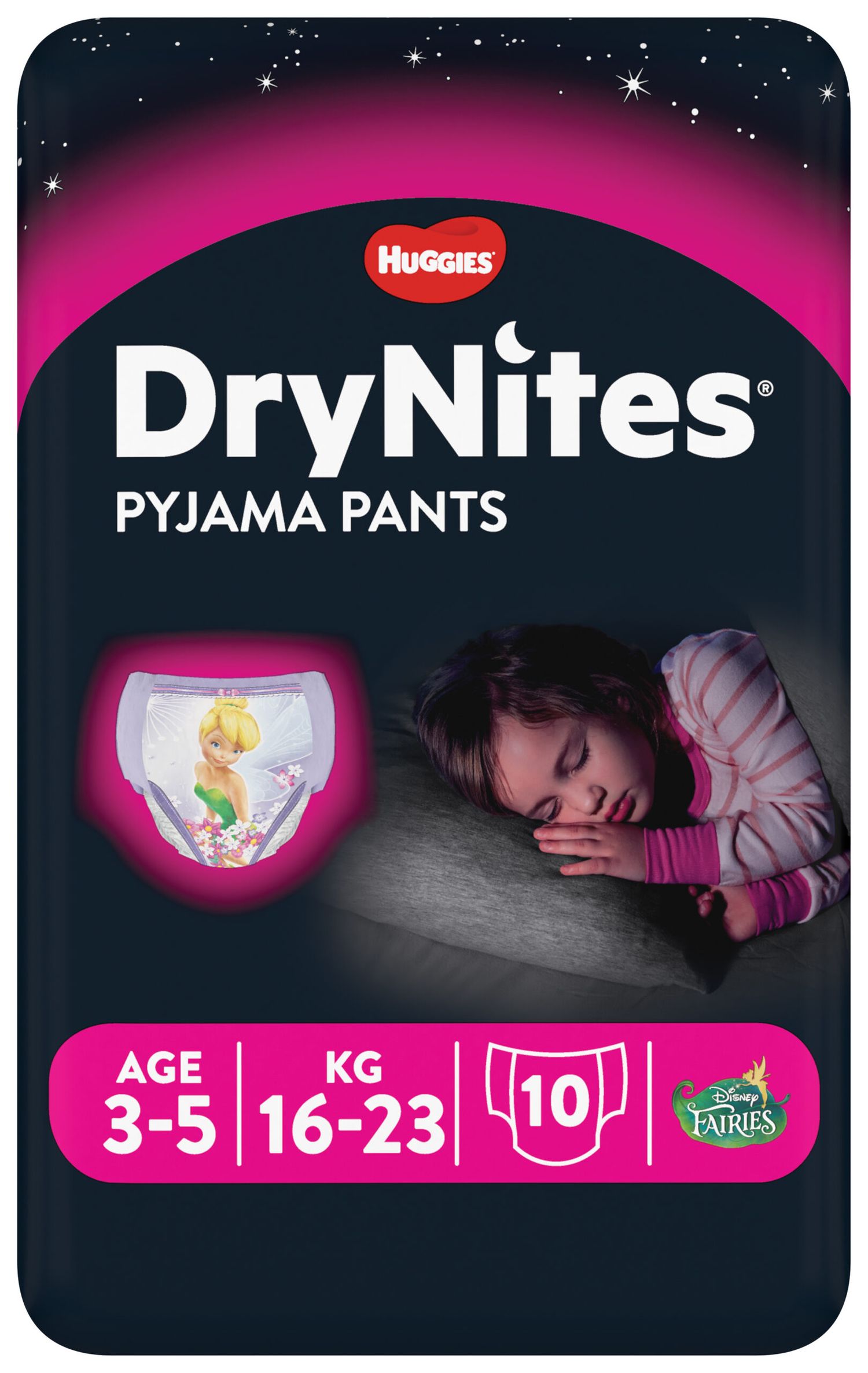 Huggies - drynites pacco singolo girl 3-5 anni (16-23 kg) tg.s - pz.10 - Huggies