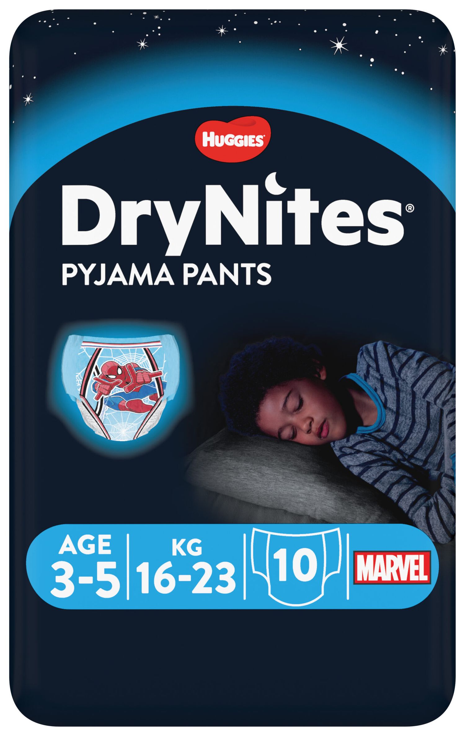 Huggies - drynites pacco singolo boy 3-5 anni (16-23 kg) tg.s - pz.10 - Huggies