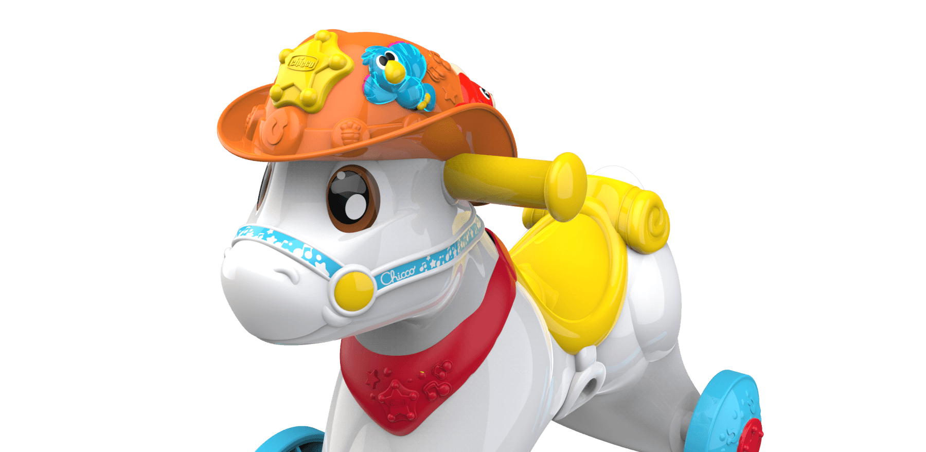 Cavalcabile baby rodeo & friends - avventure italiane - Chicco