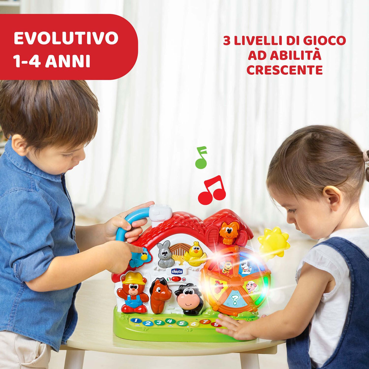 La nuova fattoria parlante - giocattolo educativo per bambini - Chicco