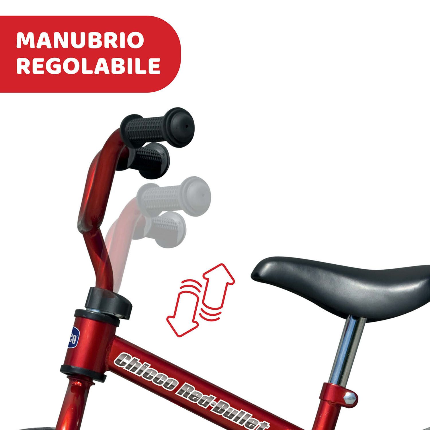 Prima bicicletta red bullet - corsa e crescita per bambini - Chicco