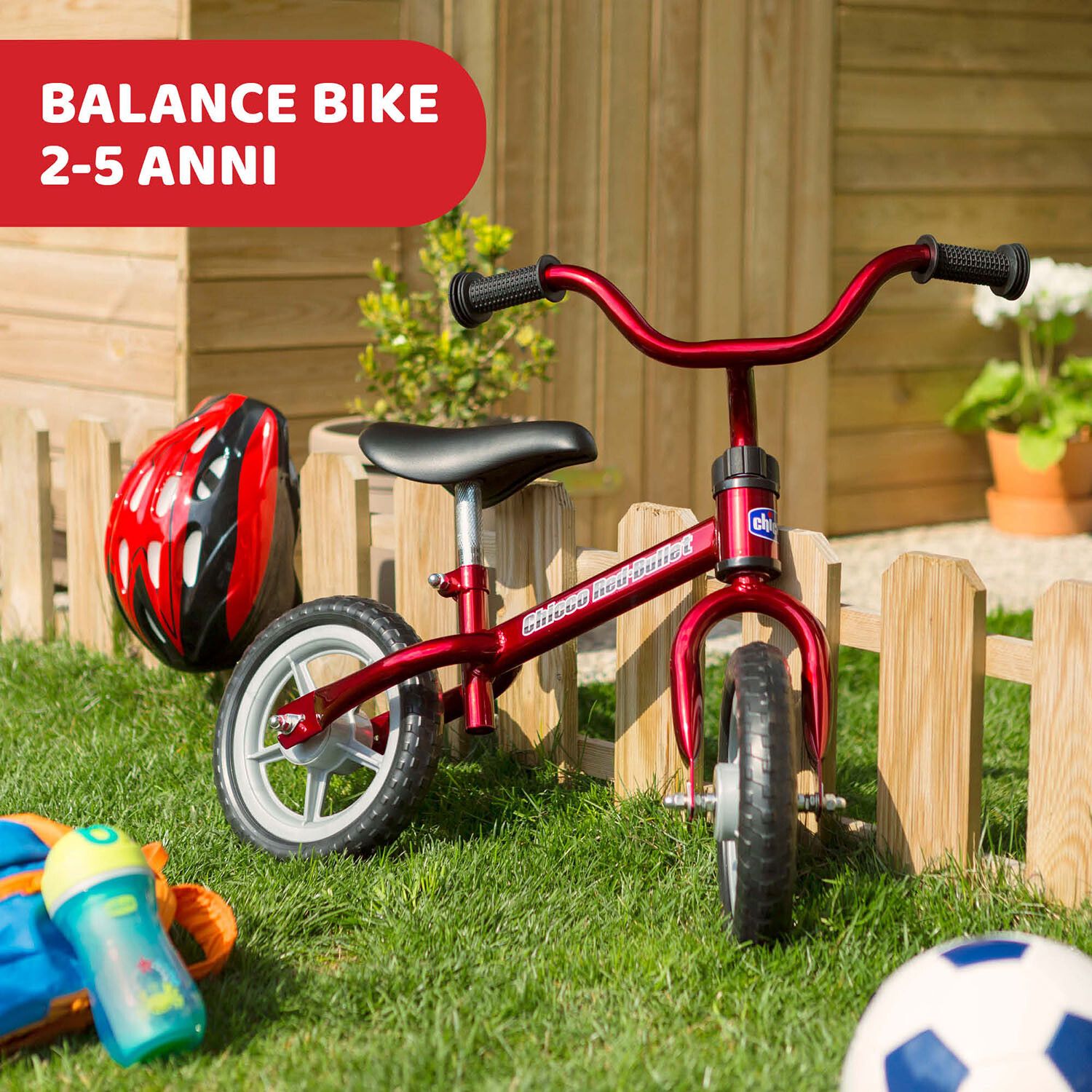 Prima bicicletta red bullet - corsa e crescita per bambini - Chicco