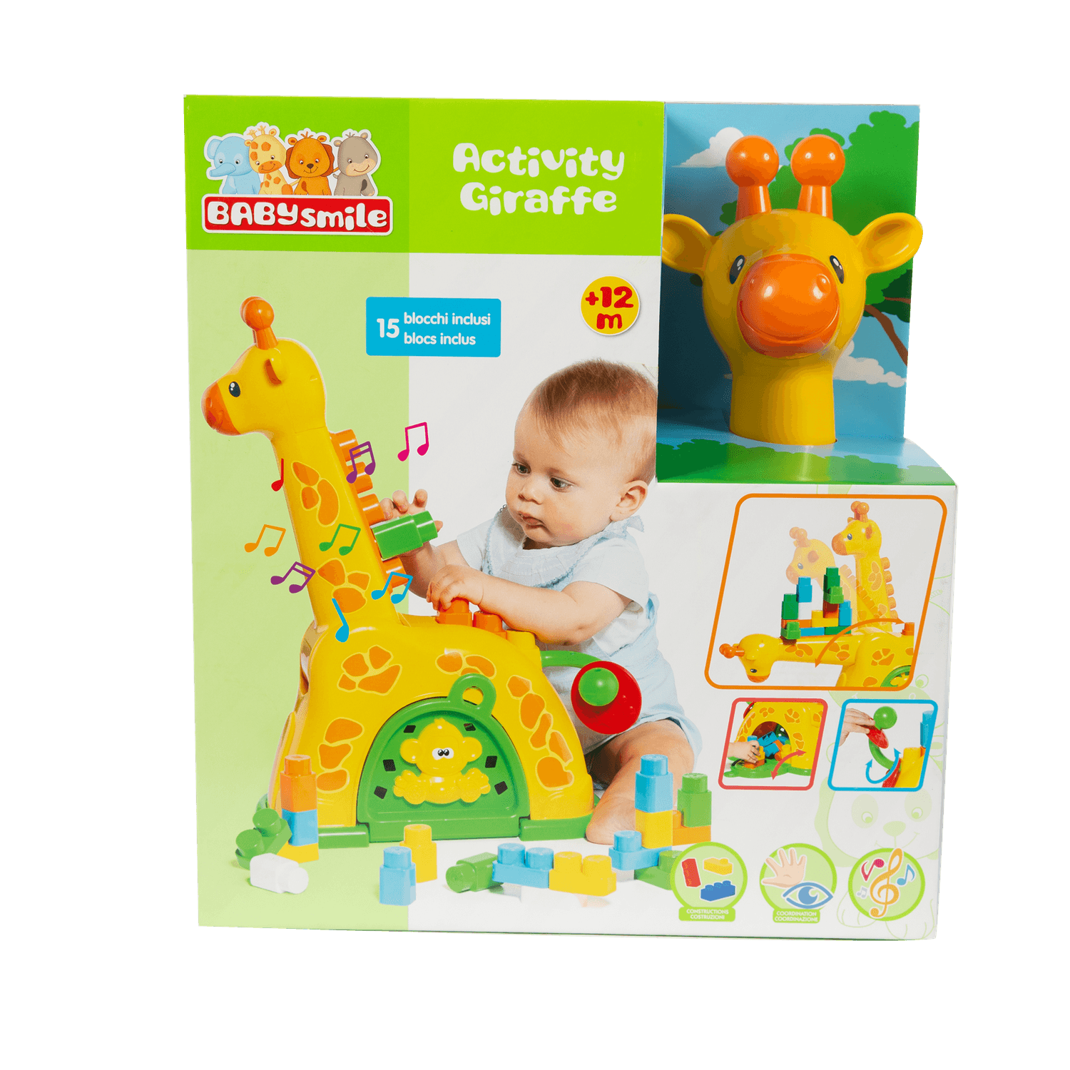 Giraffa multiattività - divertimento su lungo collo - Baby Smile
