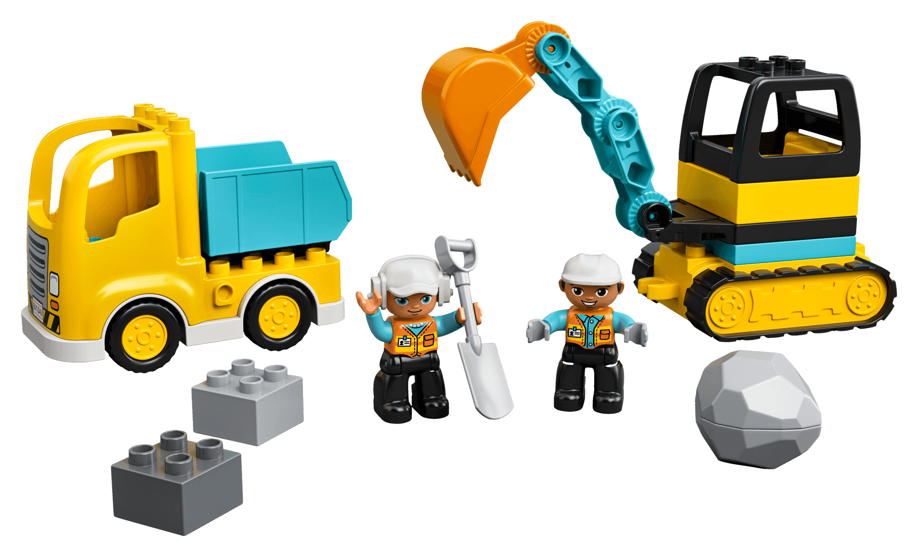 Camion e scavatore cingolato - avventure di costruzione - Lego duplo