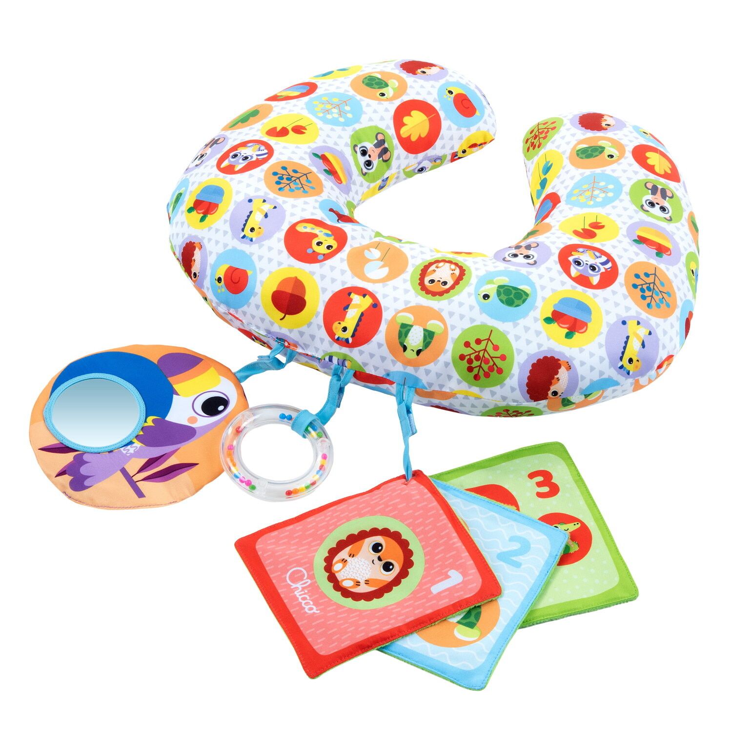 Animal tummy time - cuscino ergonomico per gioco a pancia in su - Chicco