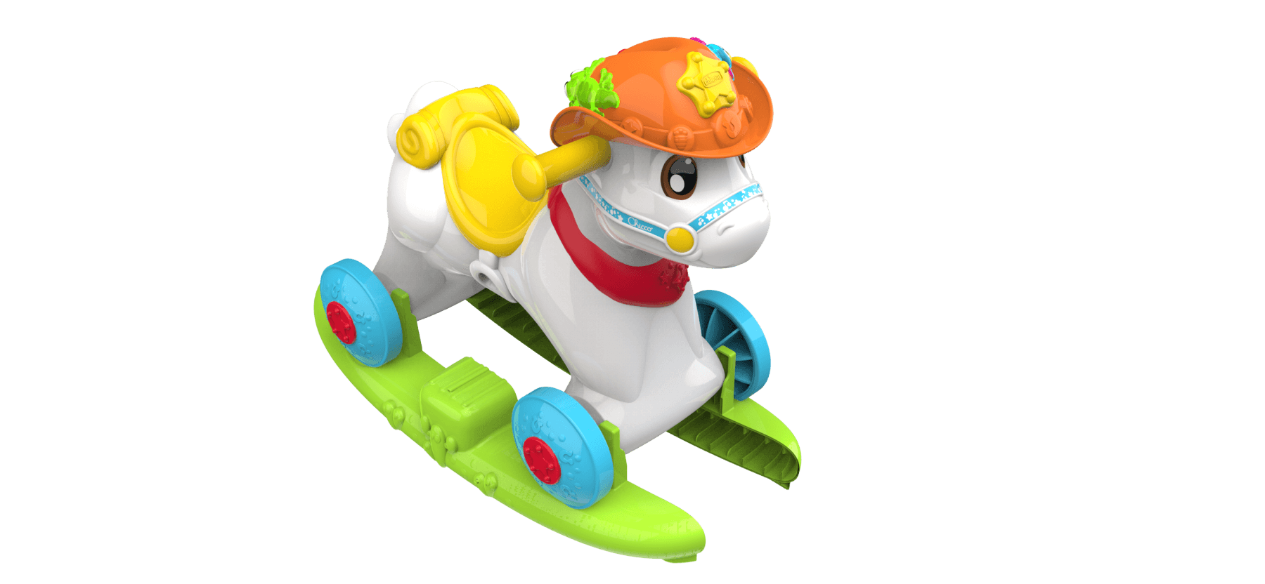 Cavalcabile baby rodeo & friends - avventure italiane - Chicco