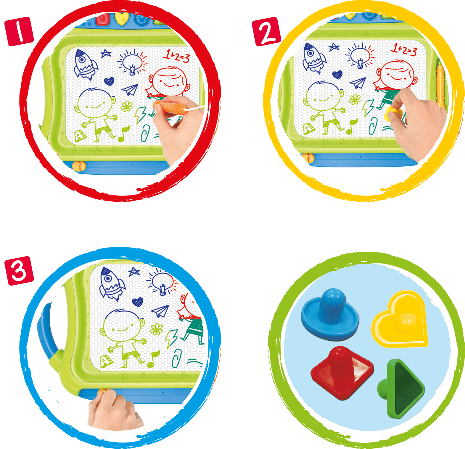 Lavagna magica 2 in 1 - giochi creativi per bambini - Creamania