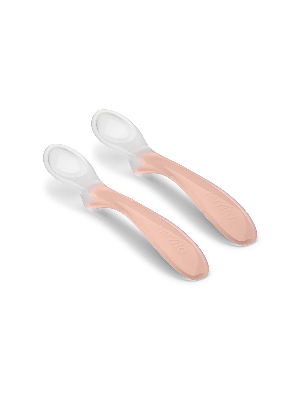 Nuvita set 2 cucchiai in silicone english rose - easyeating 8480 - Nuvita