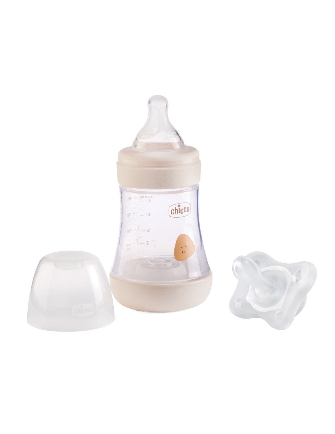 Chicco biberon perfect5 150ml neutro + gommottino 0-2m neutro - Chicco