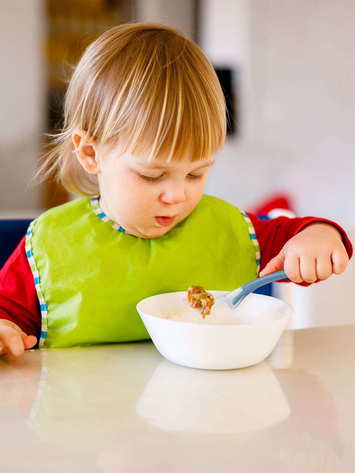 Nuvita set 2 cucchiai in silicone powder blu - easyeating 8480 - Nuvita