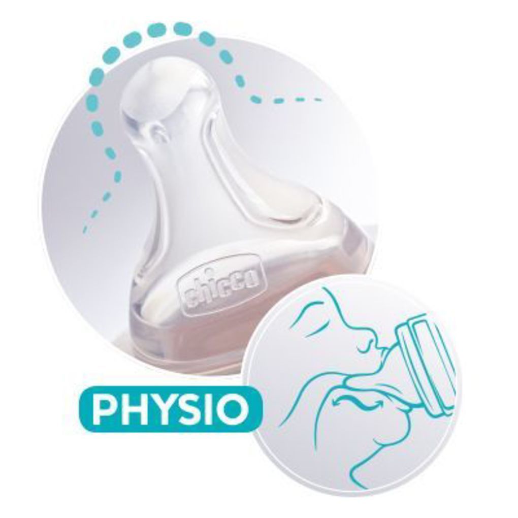 Tettarella physio - silicone 0m+ flusso lento 2pz - Chicco