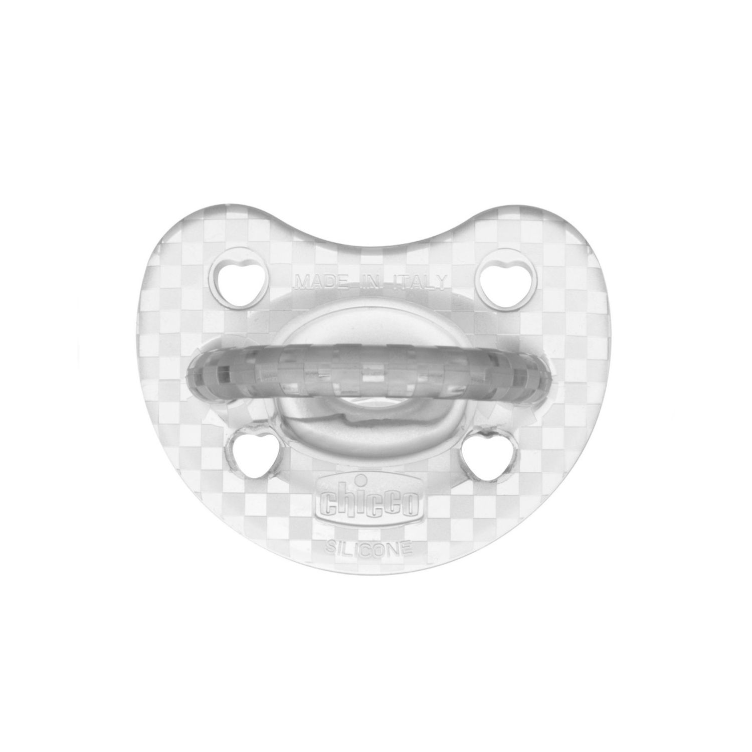 Gommotto silicone luxe 16-36m 2pz azzurro/trasparente - chicco - Chicco