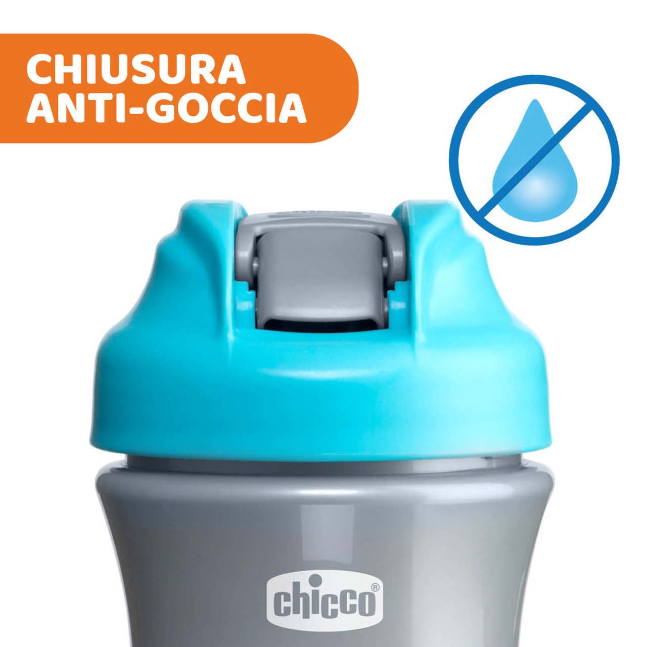 Chicco tazza pop up 2y+ azzurro - Chicco