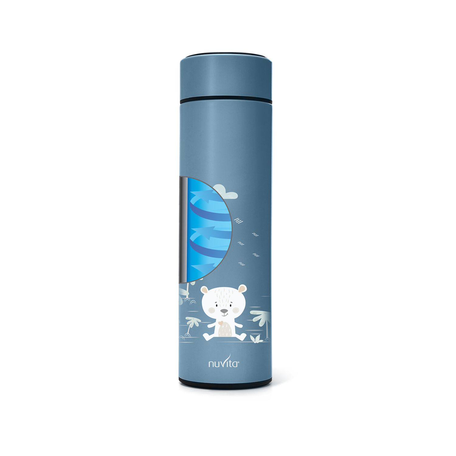 Nuvita borraccia termica 500ml con termometro led 4455 col. powder blue - nuvita - Nuvita
